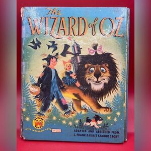 The Wizard Of OZ  1951 Wonder Books Children’s Hardcover Vintage